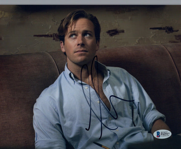 Armie Hammer Signed Autographed 8x10 Photo CALL ME BY YOUR NAME BAS BECKETT COA