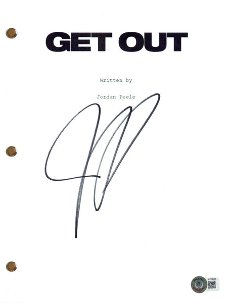 Jordan Peele Signed Autograph Get Out Full Movie Script Screenplay Beckett COA