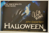 Nick Castle Signed Halloween 11x17 Movie Poster Photo Michael Myers Beckett COA