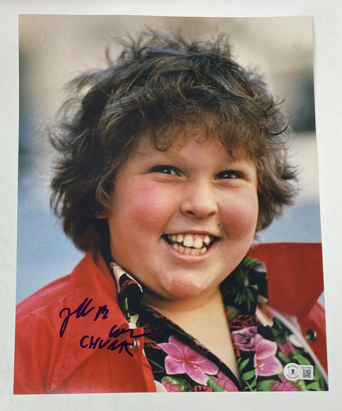 Jeff Cohen Signed Autographed 11x14 Photo The Goonies Chunk Beckett COA