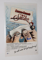 Cheech Marin & Tommy Chong Signed 12x18 Movie Poster Photo UP IN SMOKE BAS COA