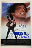 ROCKY V 5 Cast Signed 11x17 Poster Sylvester Stallone Shire Young BECKETT COA
