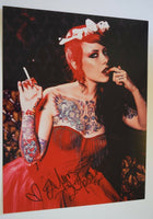 Megan Massacre Signed Autograph 11x14 Photo Tattoo Artist NY INK Hot Sexy COA VD