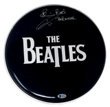 Pete Best Signed Autographed 12" Drumhead The Beatles Drummer Beckett COA