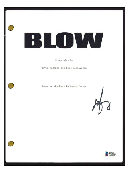 George Jung Signed Autographed Blow Movie Script Drug Smuggler Beckett BAS COA
