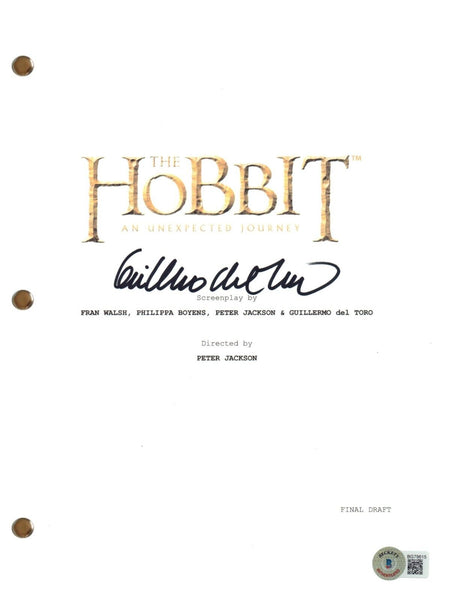 Guillermo Del Toro Signed The Hobbit An Unexpected Journey Movie Script BAS COA