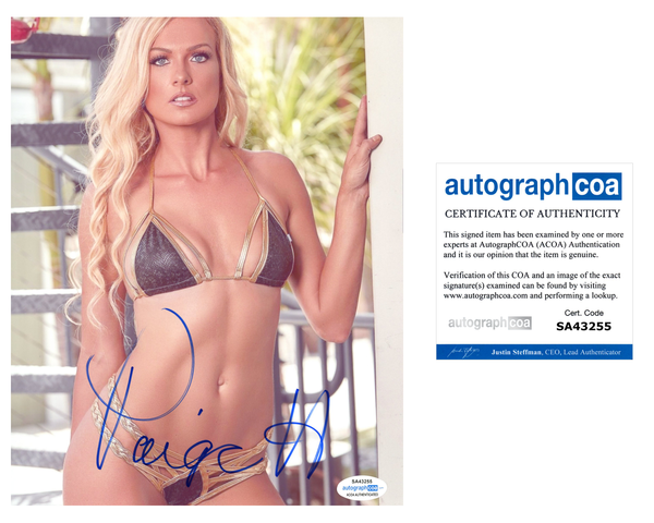Paige Hudson Signed Autographed 8x10 Photo Sexy Model ACOA COA