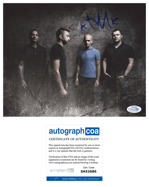 Tim McIlrath Signed Autographed 8x10 Photo Rise Against ACOA COA