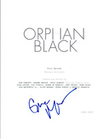 Graeme Manson Signed Autographed ORPHAN BLACK Pilot Episode Script COA VD