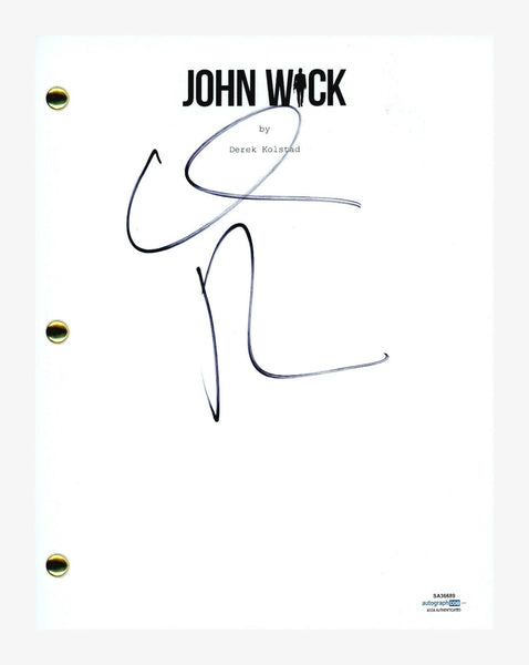 Willem Dafoe Signed Autographed JOHN WICK Movie Script Screenplay ACOA COA