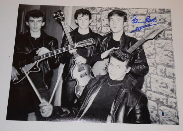 Pete Best Signed Autographed 11x14 Photo THE BEATLES Drummer BAS Beckett COA