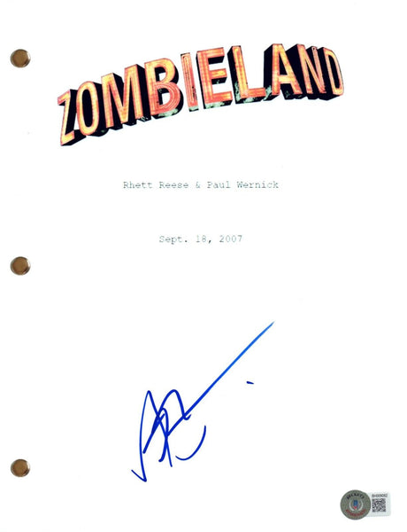 Abigail Breslin Signed Autograph Zombieland Full Movie Script Beckett COA