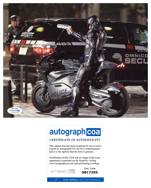 Joel Kinnaman Signed Autographed 8x10 Photo Suicide Squad Robocop ACOA COA