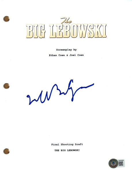Jeff Bridges Signed Autograph The Big Lebowski Full Movie Script Beckett COA