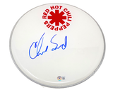 Chad Smith Red Hot Chili Peppers Signed Autographed 12" Drumhead Beckett COA