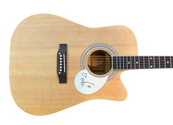 Ronnie Wood Signed Full Size Acoustic Guitar The Rolling Stones ACOA COA