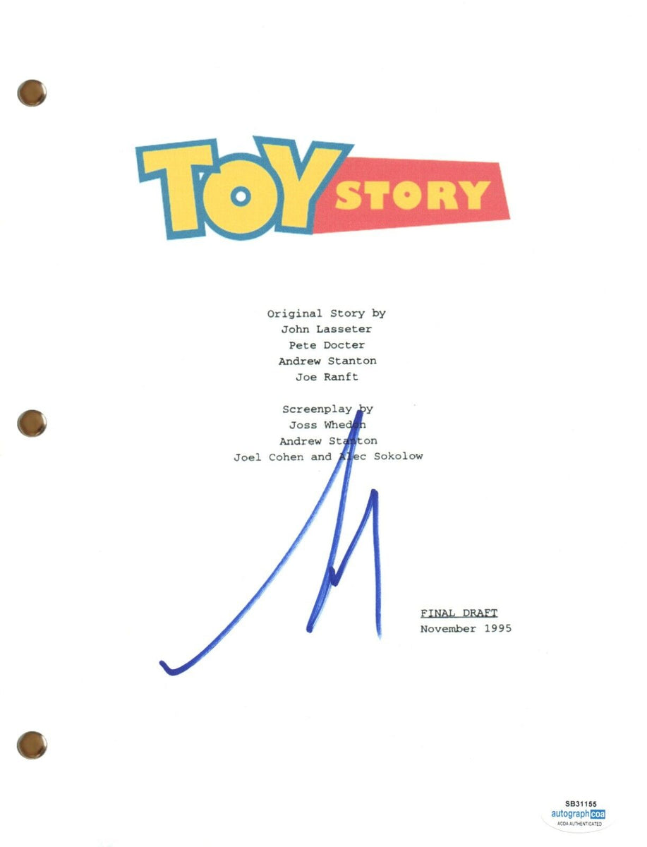 Tim Allen Signed Autograph Toy Story Movie Script Screenplay Buzz Ligh ...