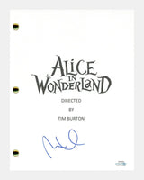 Mia Wasikowska Signed Autographed ALICE IN WONDERLAND Movie Script ACOA COA