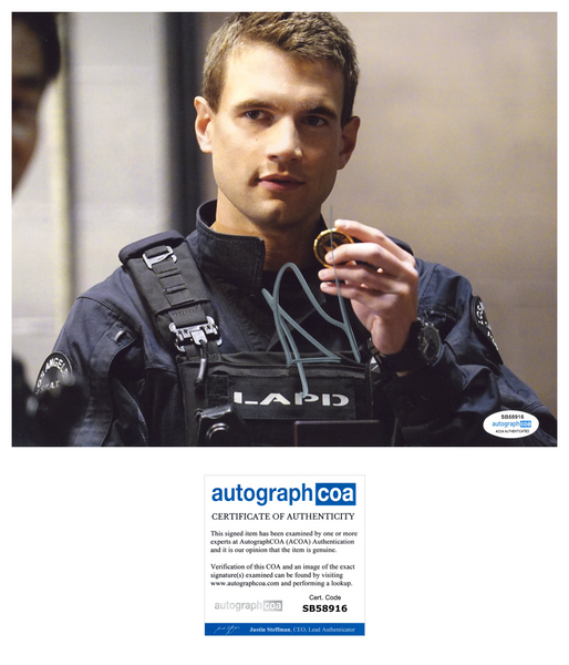 Alex Russell Signed Autograph 8x10 Photo S.W.A.T. SWAT Actor Jim Street ACOA COA