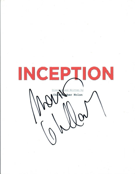 Marion Cotillard Signed Autographed INCEPTION Movie Script COA ...