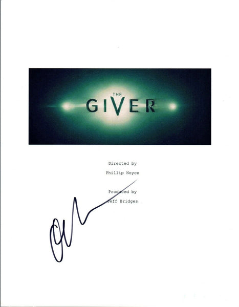 Odeya Rush Signed Autographed THE GIVER Movie Script COA VD