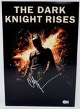 Christian Bale Signed Autograph The Dark Knight Rises 12x18 Poster Photo BAS COA