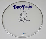 Ian Paice Signed Autographed 12" Drumhead DEEP PURPLE Beckett BAS COA