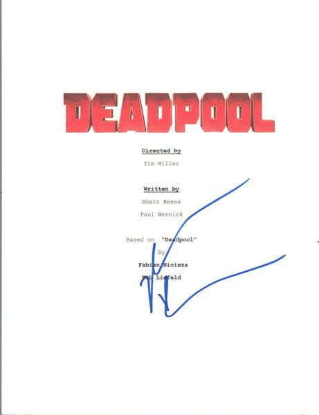 Morena Baccarin Signed Autographed DEADPOOL Movie Script Screenplay CO ...