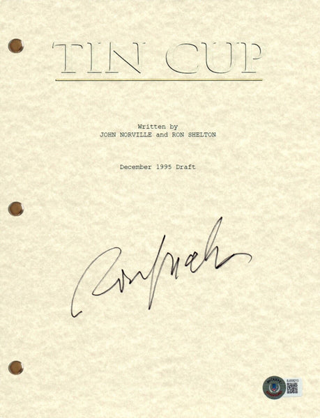 Ron Shelton Signed Autograph Tin Cup Movie Script Full Screenplay Beckett COA