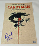 Bernard Rose Signed Autographed Candyman 12x18 Movie Poster Horror Beckett COA
