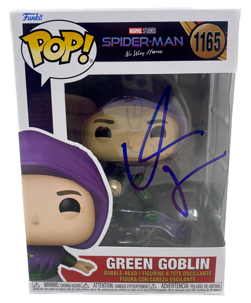 Willem Dafoe Signed Funko Pop Green Goblin Spider-Man Autograph Beckett COA