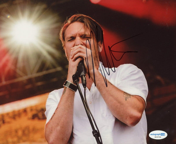 Nathan Willett Cold War Kids Signed Autograph 8x10 Photo Lead Singer ACOA COA