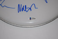 Foo Fighters Full Band Signed Autograph Drumhead Dave Grohl + 4 Beckett BAS COA