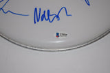 Foo Fighters Full Band Signed Autograph Drumhead Dave Grohl + 4 Beckett BAS COA
