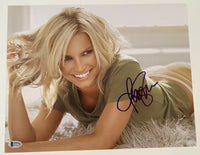 Jessica Simpson Signed Autographed 11x14 Photo DUKES OF HAZZARD Sexy Beckett COA