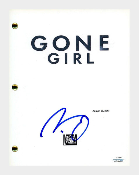 Ben Affleck Signed Autographed GONE GIRL Movie Script Screenplay ACOA COA