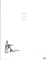 Aaron Tveit Signed Autographed GRACELAND Pilot Episode Script COA VD