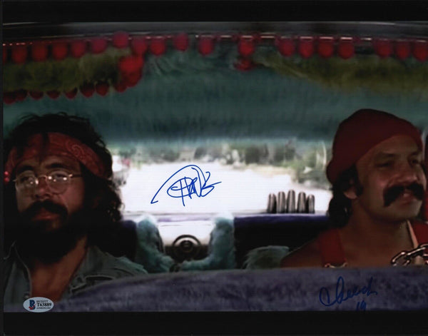 Cheech Marin & Tommy Chong Signed Autograph 11x14 Photo Up In Smoke Beckett COA