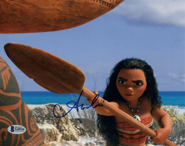 Auli'i Cravalho Signed Autograph 8x10 Photo Disney's MOANA Beckett COA