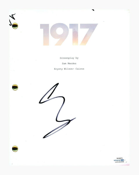 George MacKay Signed Autographed 1917 Movie Script Screenplay ACOA COA