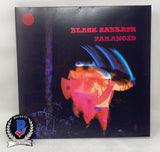 Ozzy Osbourne Signed Black Sabbath Paranoid Vinyl Record Album LP Beckett COA