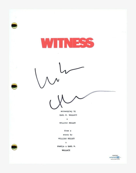 Lukas Haas Signed Autographed Witness Movie Script Screenplay ACOA COA