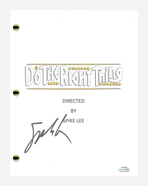 Spike Lee Signed Autograph DO THE RIGHT THING Movie Script Screenplay ...