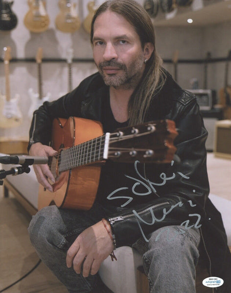Sergio Vallin Signed Autographed 11x14 Photo Mana Band Guitarist ACOA COA