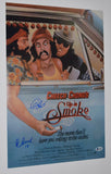 Cheech Marin & Tommy Chong Signed 12x18 Poster Up In Smoke Beckett BAS COA