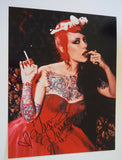 Megan Massacre Signed Autograph 11x14 Photo Tattoo Artist NY INK Hot Sexy COA VD