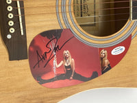 Avril Lavigne Signed Autographed Full Size Acoustic Guitar ACOA COA