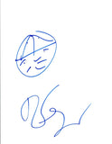 Dan Fogler Signed Autograph 8.5x11 Hand Drawn Sketch FANTASTIC BEASTS COA