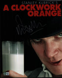 Malcolm McDowell Signed Autograph 11x14 Photo A Clockwork Orange Beckett COA
