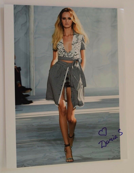 Daria Strokous Signed Autographed 11x14 Photo Hot Sexy Runway Model COA VD